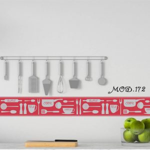 Cenefas Para Cocina Adheribles De Flores Y Frutas Mod 44 Tienda 100