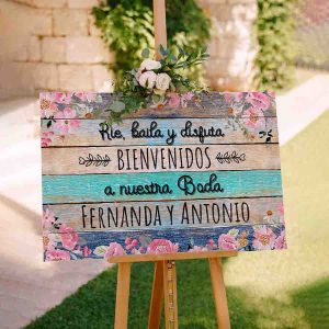 Letrero De Nuestra Boda Elegante Mod Supercreativa Tienda