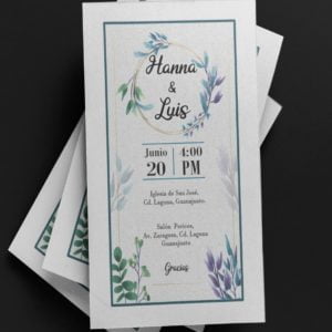 Invitaciones impresas para boda 😜 🥳