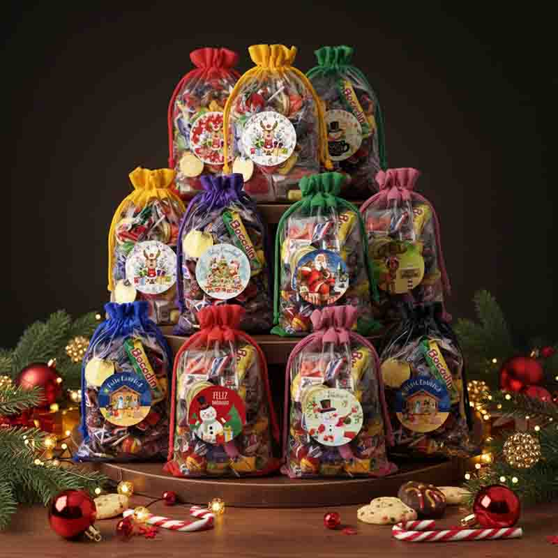 Costalitos Dulceros Morralitos Cristal Navideños 😎 - Imagen 12