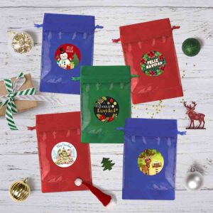 Costalitos Dulceros Morralitos Cristal Navideños 😎