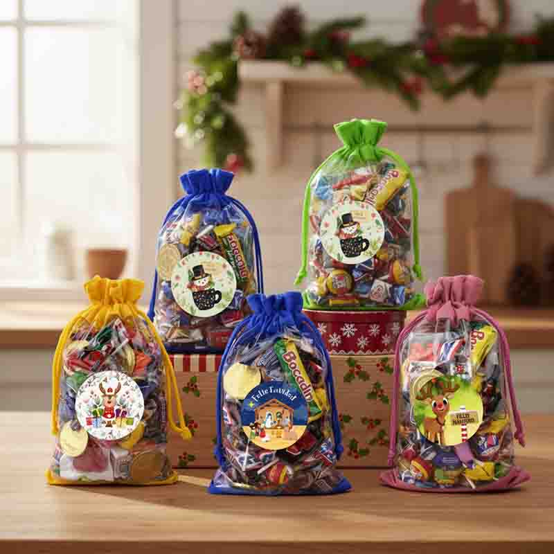 Costalitos Dulceros Morralitos Cristal Navideños 😎 - Imagen 9