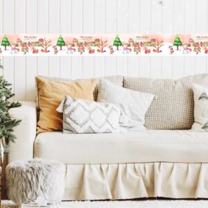 Cenefas para pared de sala 🎄 autoadhesivas de Navidad