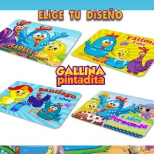 Manteles Individuales 😋  Gallina Pintadita Personalizados