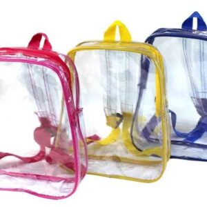 Mochila transparente para dulcero 💙