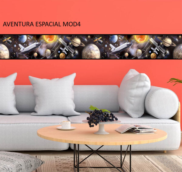 Cenefas para pared adheribles de  Aventura Espacial ☄✨