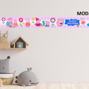 Cenefas para recamaras decorativas de  Peppa 🤗