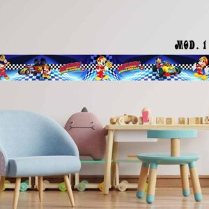 Cenefas para pared adheribles de Mickey 🥳 Sobre Ruedas