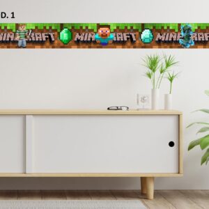 Cenefas para pared adheribles de  Minecraft ✨🎮