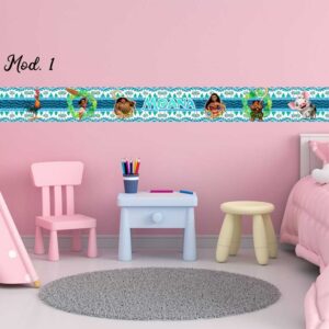 Cenefa para cuarto de niña decorativas de Moana 🤭