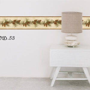 Cenefas decorativas adhesivas 💕  🤩  Conos de pino (Mod. 53)