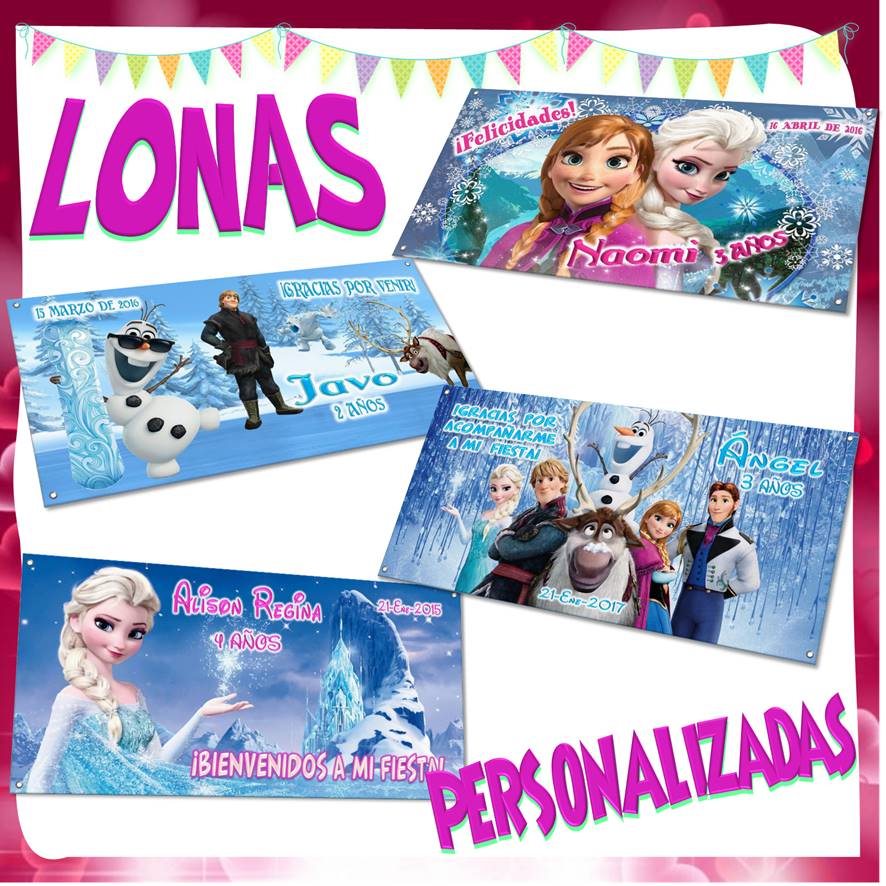 Lona Personalizada - Super Linda Para Fiestas, Eventos!