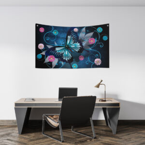 Manta ❤ 🥇 decorativa para paredes de mariposas