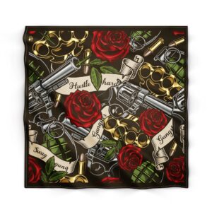 Mascada para el cuello 💥🤩 Revolver con rosas