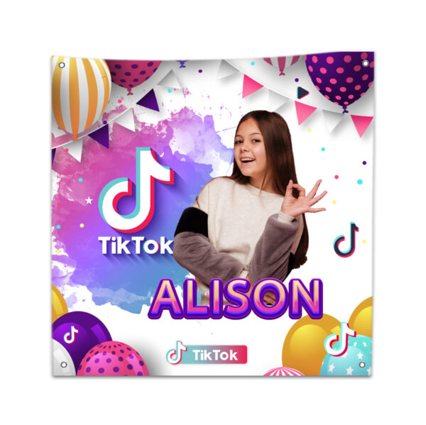 Lona De Cumpleaños De Tik Tok