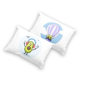 Almohada 2 fundas doble vista Aguacate Con Aud?fonos ????