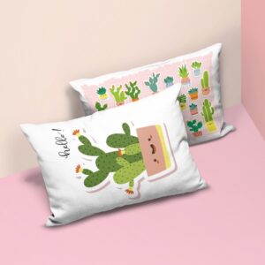 Almohada kawaii 2 fundas doble vista Cactus ??????