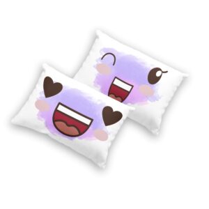 Fundas para almohadas de kawaii doble vista Carita sonriente 2pz ????