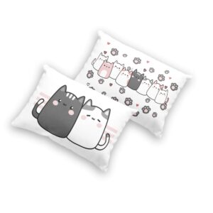 Almohadas fundas doble vista Cat 2pz  ????