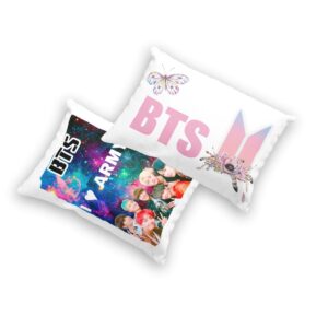 Almohada 2 fundas doble vista BTS Con Flores ??????