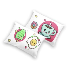 Almohada 2 fundas doble vista Comida kawaii ??????