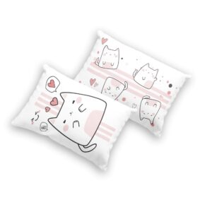 Almohada personalizadas kawaii funda doble vista Gatitos 2pz ????