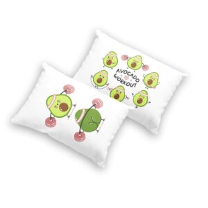 Almohada 2 fundas doble vista Avocado Workout ????