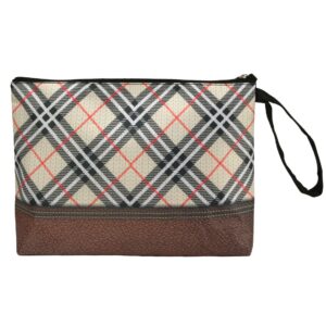 Bolsa De Mano Con Estampado De Moda-Cuadros ejecutivo