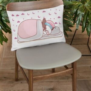 Fundas para almohadas de Kawaii doble vista Gato y oso durmiendo 2pz ????