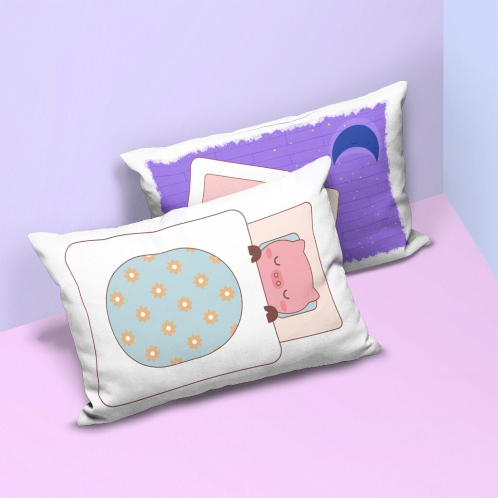 Funda De Almohada 100% Algodón Natural – Tamaño 20″ X 12″ (51x30 Cm) Con Cremallera By Basically Yours