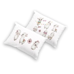 Almohadas Kawaii 2 fundas doble vista Llamas ????