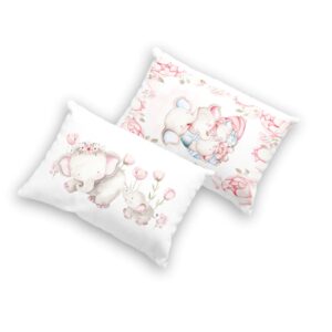 Almohada 2 fundas doble vista Elefantes Y Rosas ????