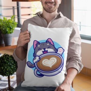 Almohada 2 fundas ?? doble vista Gatito Tierno??