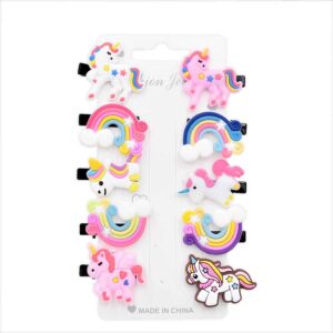 Broches para cabello para niña o dama con figuras 10 pz 😎 😍