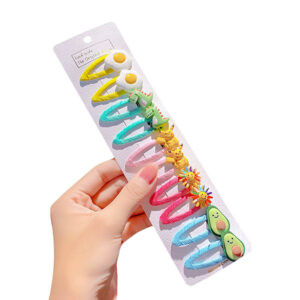 Broches para cabello con figuras de moda p niña dama 10 pz 💅🏼💋