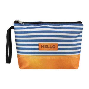 Bolsa De Mano Con Estampado De Moda-Navy frente lado