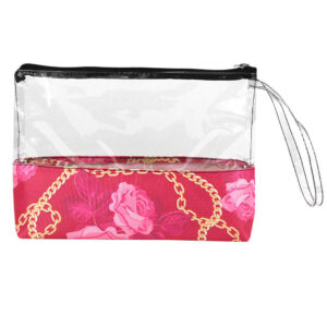 Bolso de mano Transparente De Moda-Rosa cadena