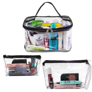 Cosmetiquera + Bolso De Mano + Neceser Kit De Viaje De 3pz