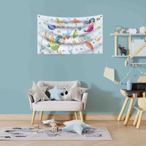 Manta decorativa para paredes de Sirena Mod. 3  😍😍