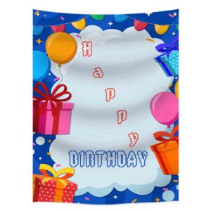 Letrero de happy birthday 1.5x3 mts (Mod. 1VN)