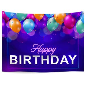 Letrero de happy birthday 3x1.5 mts (Mod. 1HH)