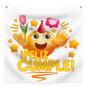 Letrero de feliz cumple 1x1 mts (Mod. 3NA)