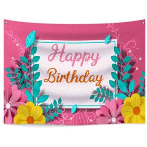 Letrero de happy birthday 3x1.5 mts (Mod. 6HM)