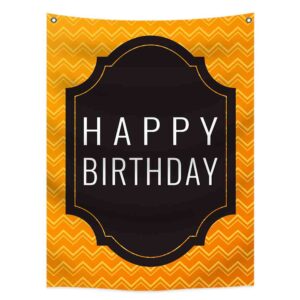 Letrero de happy birthday 1.5x3 mts (Mod. 6VM)