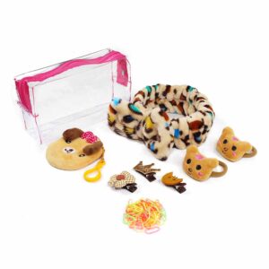 58 broches para el pelo para niña con estuche Adorable con monedero, valerina, ligas y más