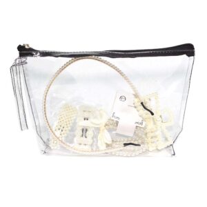 9 broches para el pelo para dama con bolso Perlas con diademas, broches y pulseras y más