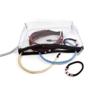 6 accesorios para el pelo para dama con bolso Encanto con diademas y ligas