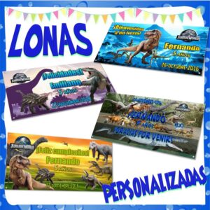 Letrero Decoraci?n de Dinosaurio para cumplea?os 1x0.5 mts ????