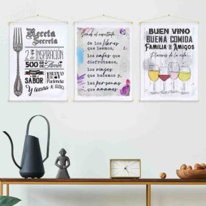 Pinturas sobre telas decoracion 3 pz (Mod 8)
