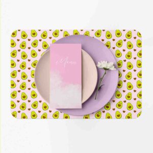 Individuales para mesa (Aguacate-Mod.4)